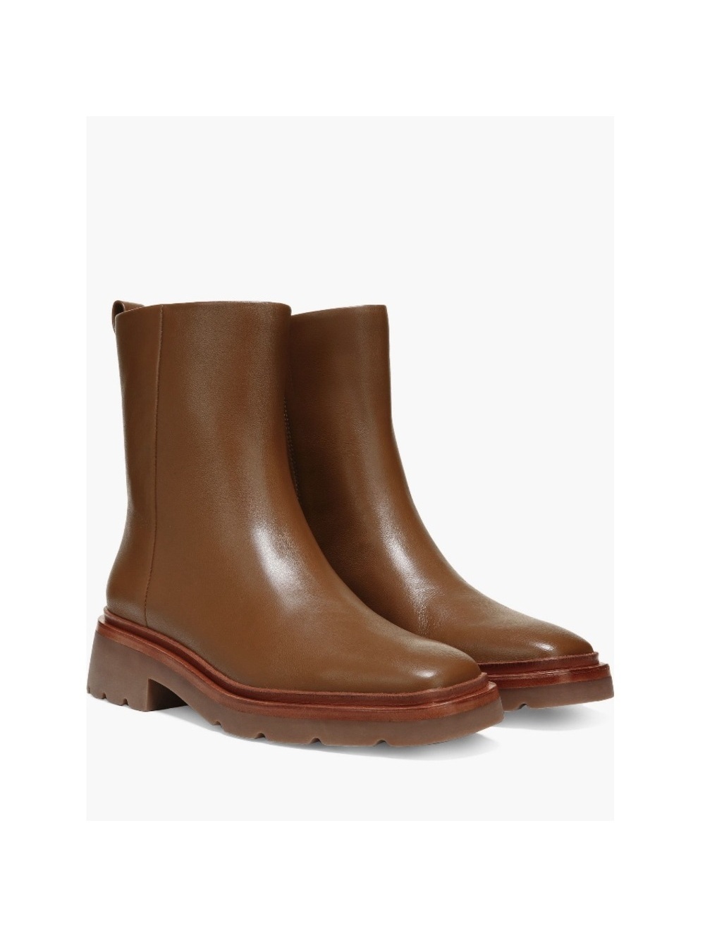 VINCE Remi Booties in Dark Taupe, Water Repellent Size 8.5 New w/o Box
